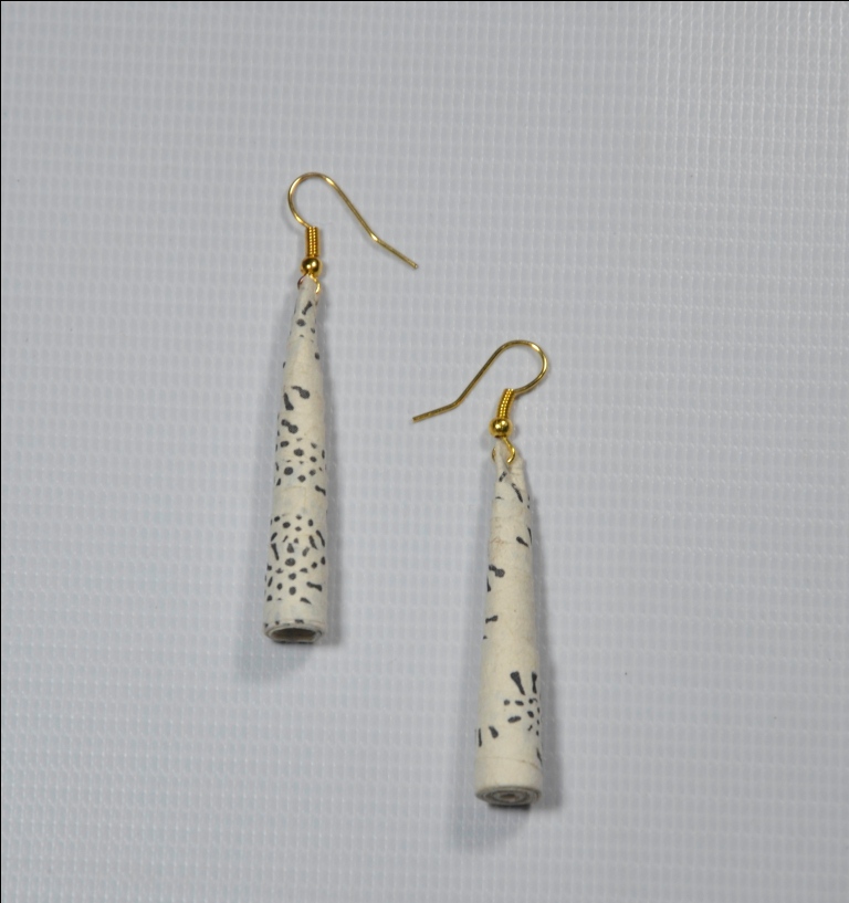 Paper art earrings